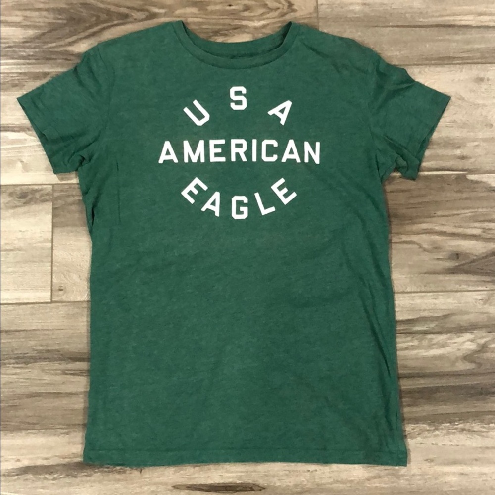🦅 Mens Small America Eagle/T Shirt/Green🦅
